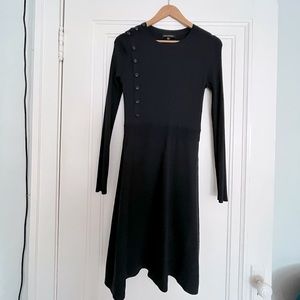 Banana Republic navy ribbed dress